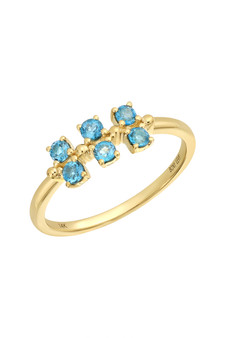BLUE TOPAZ STACKABLE RING