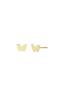 14K BUTTERFLY STUD EARRINGS