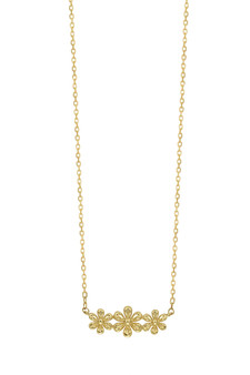 14K FLOWER NECKLACE