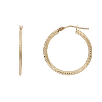 SMALL TWISTED ROPE HOOPS