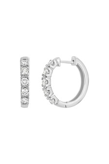 AUDREY DIAMOND HOOPS