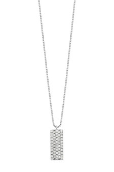 BARDOT DIAMOND PAVE BAR PENDANT NECKLACE