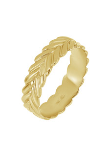 14K CHEVRON BAND