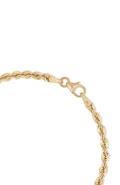 14K Yellow Gold Bony Levy Rope Chain Bracelet 