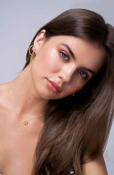 14K Yellow Gold Bony Levy Large Hoop Earrings