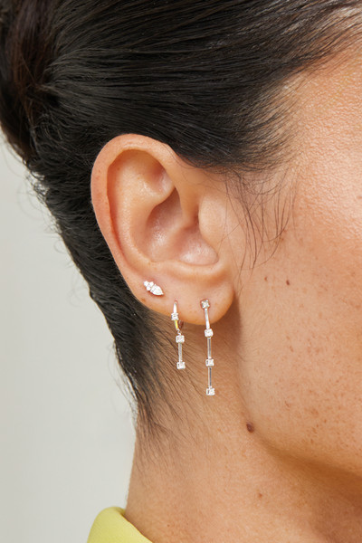 18K White Gold Natural Diamond Aviva Drop Earrings