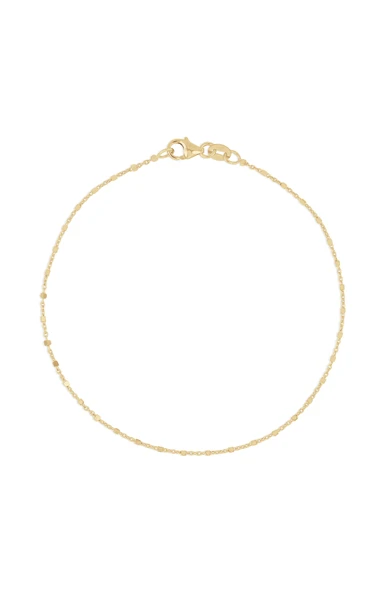 14K Yellow Gold Bony Levy Cube Station Bracelet