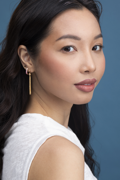14K Yellow Gold Bony Levy Butterfly Stud Earrings