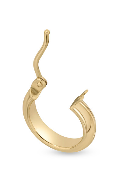 14K Yellow Gold Bony Levy Mini Beveled Edge Huggie Earrings