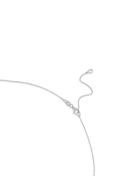 18K White Gold Natural Diamond Aviva Linear Pendant Y-Necklace