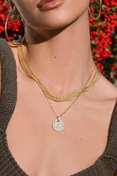 14K Yellow Gold Bony Levy Multi-Row Necklace