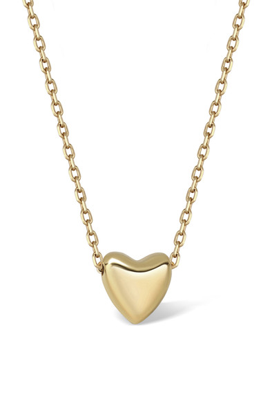 14K Yellow Gold Bony Levy Heart Pendant Necklace