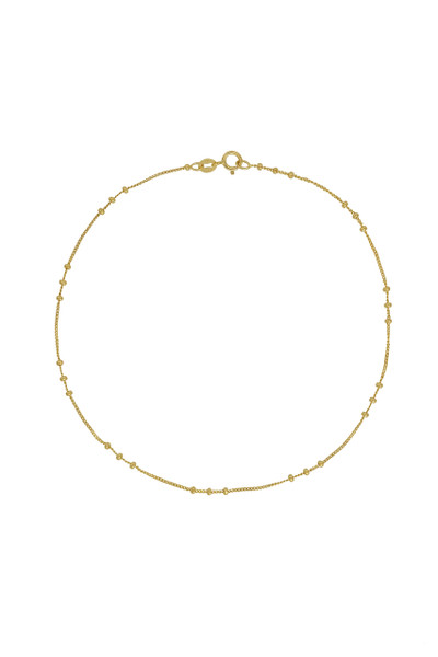 14K Yellow Gold Mykonos Station Anklet