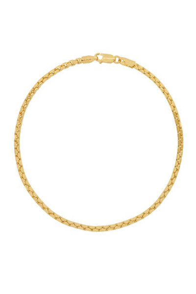 14K Yellow Gold Men's Rounded Box Chain Bracelet 14K Yellow Gold Men's Rounded Box Chain Bracelet