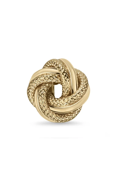 14K Yellow Gold Bony Levy Knot Stud Earrings