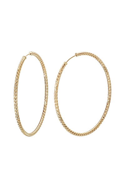 14K Yellow Gold Hoop Earring