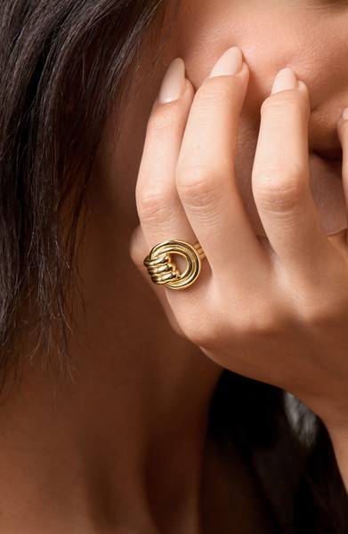 14K Yellow Gold Bony Levy Power Knot Trend Ring