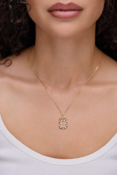18K Yellow Gold Natural Diamond Solstice Medallion Pendant Necklace