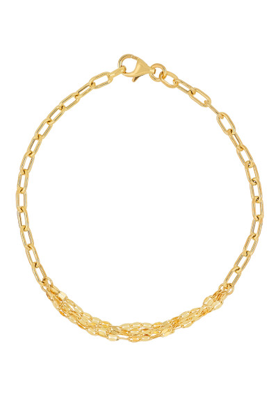14K Yellow Gold Bony Levy Multi Link Chain Bracelet