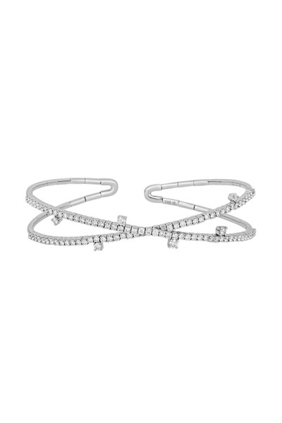 18K White Gold Diamond Liora Flexy Bangle Bracelet