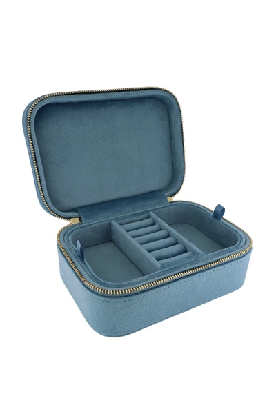 Bony Levy Blue Velvet Jewelry Box