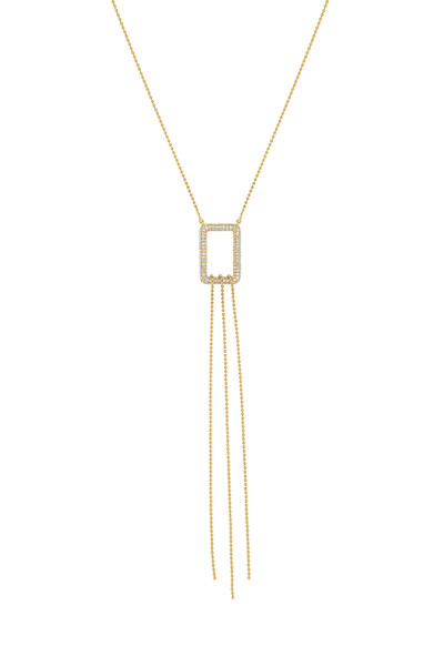 18K Yellow Gold Varda Natural Diamond Y-Neck Necklace