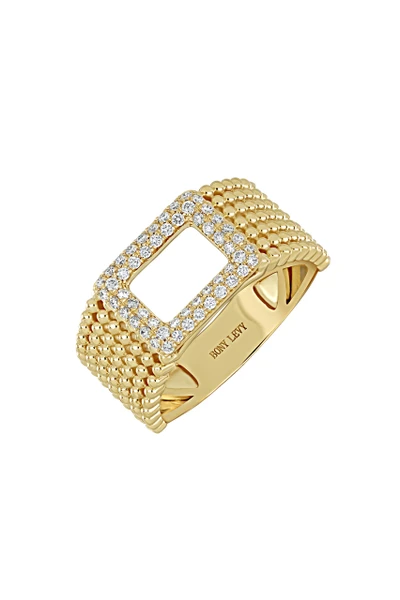 18K Yellow Gold Varda Natural Diamond Wide Ring