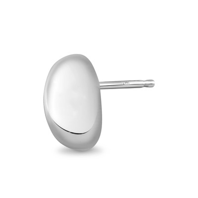 14K White Gold Stud Earrings