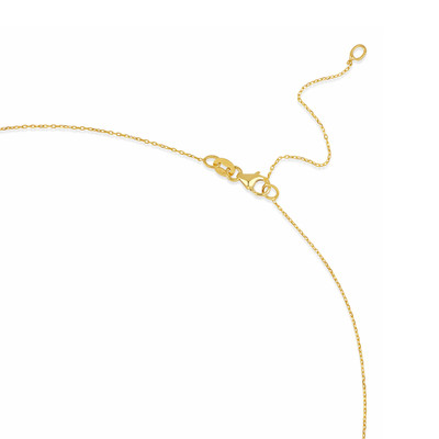 18K Yellow Gold Kiera Natural Diamond Initial Pendant Necklace