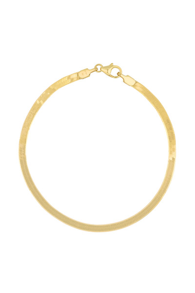 14K Yellow Gold Cleo Flexible Herringbone Bracelet