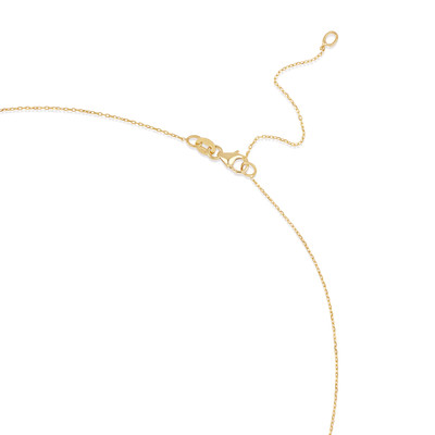 18K Yellow Gold Monaco Natural Diamond Pendant Necklace