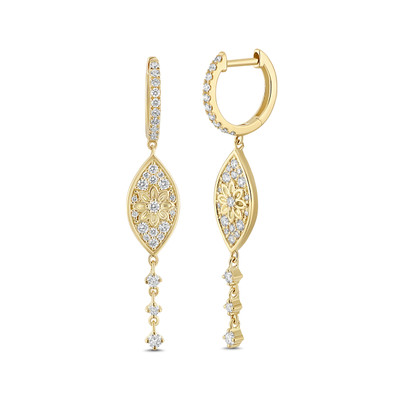 18K Yellow Gold Kiera Natural Diamond Drop Earrings