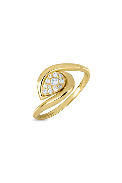 18K Yellow Gold Mika Natural Diamond Teardrop Statement Ring
