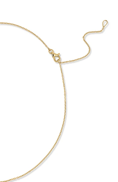 18K Yellow Gold Kiera Natural Diamond Station Chain Marquise Pendant Necklace