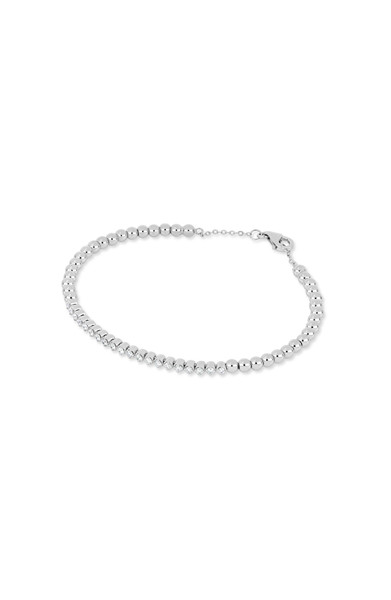 18K White Gold Audrey Natural Diamond Bangle Bracelet
