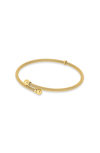 14K Yellow Gold Mesh Coil Bracelet