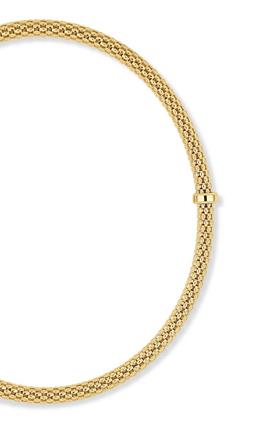 14K Yellow Gold Mesh Coil Bracelet