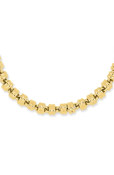 14K Yellow Gold Men's 5.8mm Segmented Link Chain Bracelet