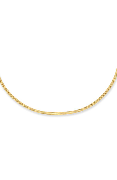 14K Yellow Gold Men's 1.5mm Snake Chain Bracelet