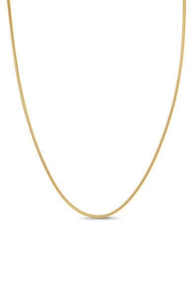 14K Yellow Gold Men's 1.4mm Snake Chain Necklace