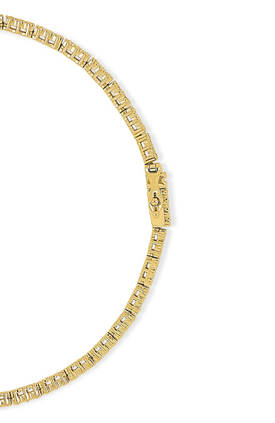 18K Yellow Gold Bardot Natural Diamond Classic Prong-Set Tennis Bracelet