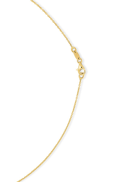 14K Yellow Gold Beaded Chain Necklace