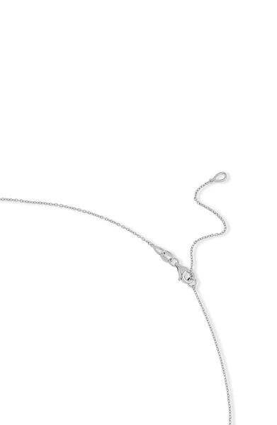 14K White Gold Heart Pendant Necklace