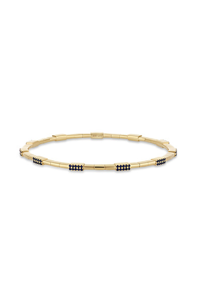 18K Yellow Gold El Mar Sapphire Stretch Bracelet