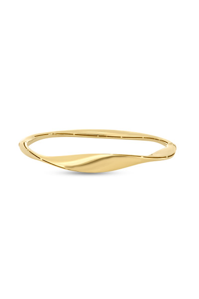 14K Yellow Gold Twisted Bangle Bracelet