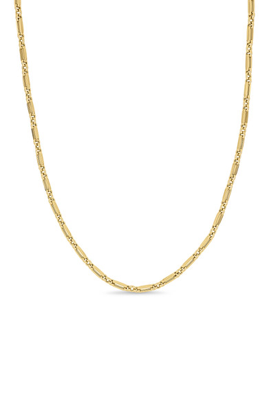14K Yellow Gold 3.3mm Short Long Chain Necklace