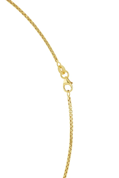 14K Yellow Gold Round Box Chain Necklace