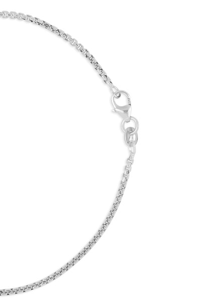 14K White Gold Men's Chain Bracelet