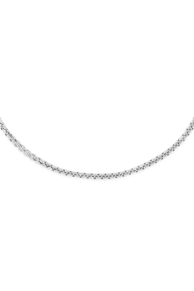 14K White Gold Men's Chain Bracelet