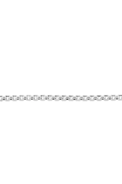14K White Gold Men's Chain Bracelet